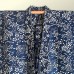 VESTE SAMUE EN COTON INDIGO À MOTIFS 007-224 